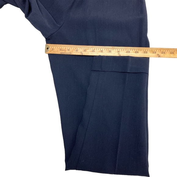 pants 2/XS navy pleated vintage GUESS wool/viscose high waisted pockets loops - Picture 9 of 10